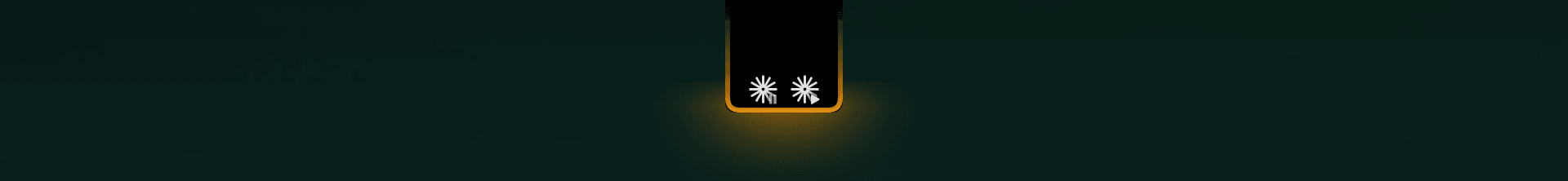 The notch itself blooming as a run finishes