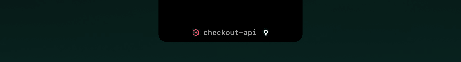 The notch peek showing an agent name with a red dot — needs you
