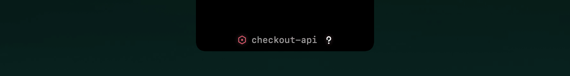 The notch peek showing an agent name with a question mark