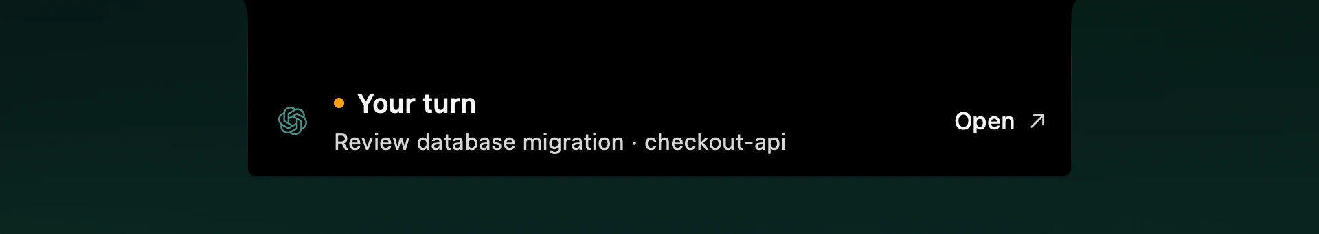 A finished plan is ready to review in the Mac notch